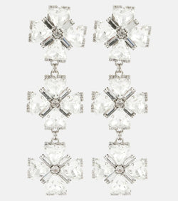 Alessandra Rich Crystal-embellished clip-on earrings