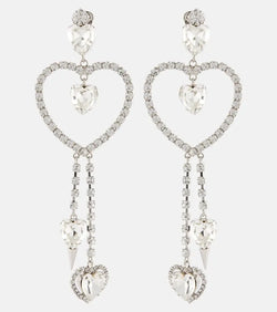 Alessandra Rich Embellished pendant earrings | LYBSTORE