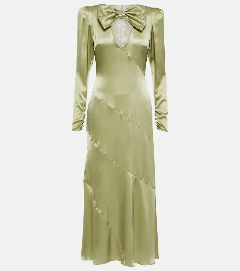 Alessandra Rich Embellished silk gown | LYBSTORE