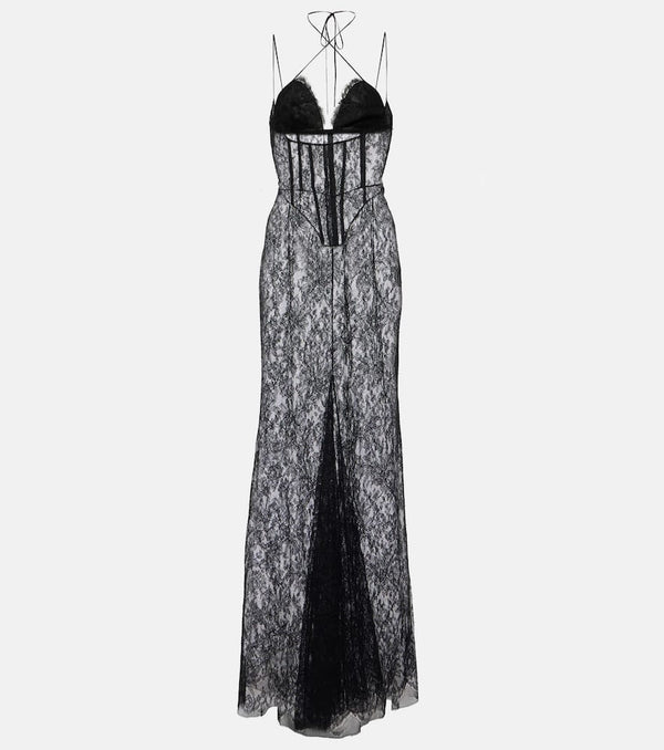 Alessandra Rich Lace maxi dress