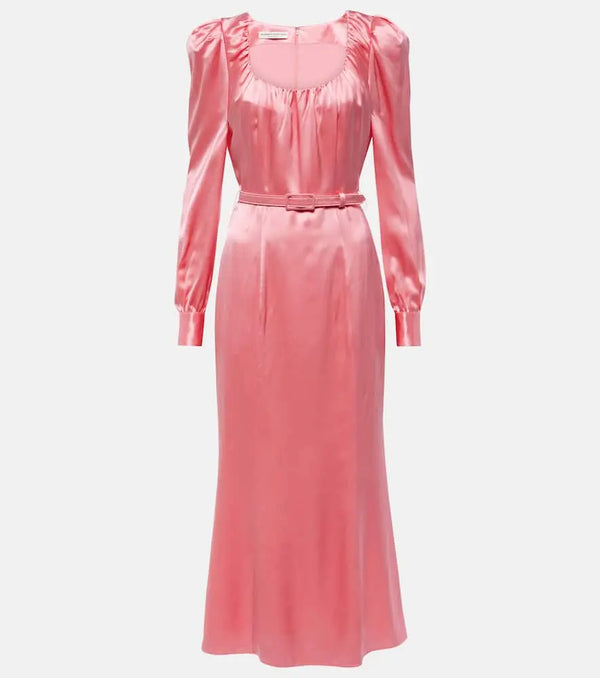 Alessandra Rich Silk satin midi dress