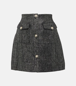 Alessandra Rich Tweed miniskirt | LYBSTORE