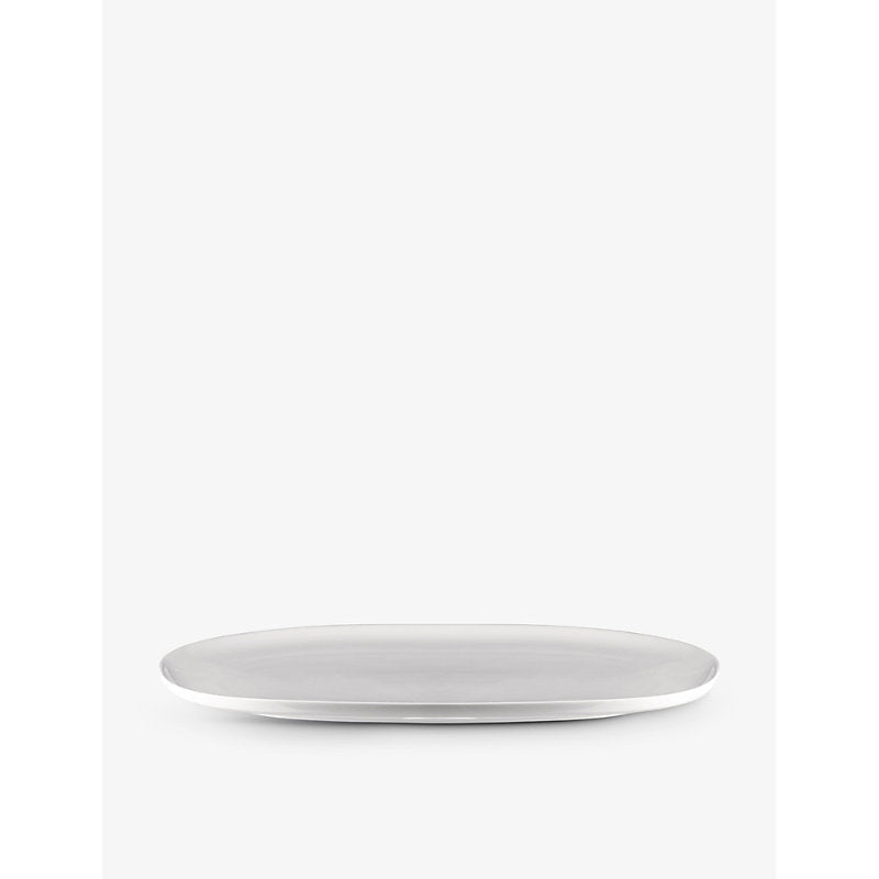 Alessi Itsumo oval porcelain serving plate 36cm