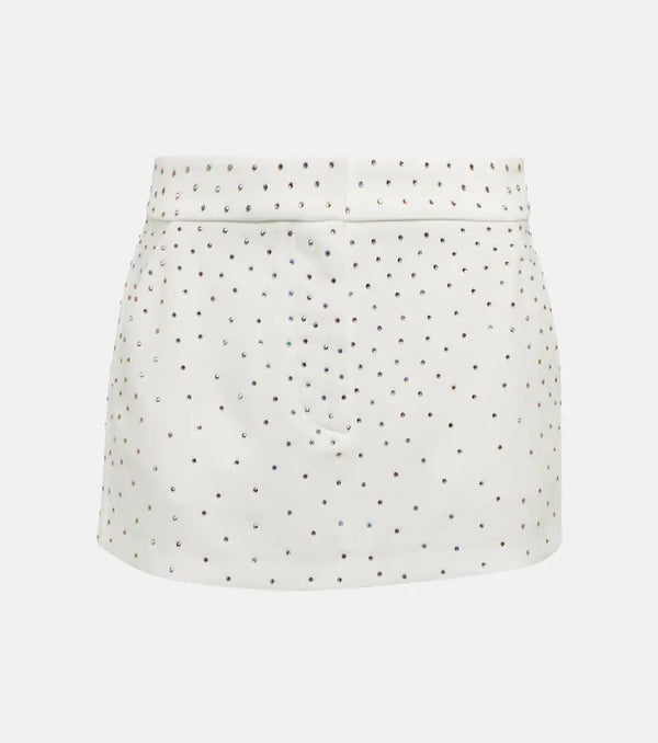 Alex Perry Carling embellished crêpe miniskirt