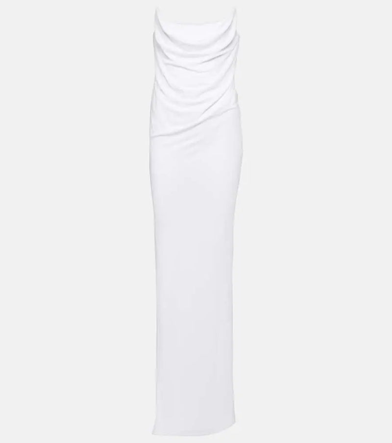 Alex Perry Draped corset jersey gown | LYBSTORE