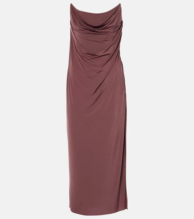 Alex Perry Draped jersey corset dress | LYBSTORE