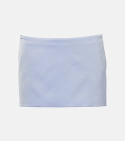 Alex Perry Low-rise satin crêpe miniskirt | LYBSTORE