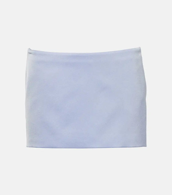 Alex Perry Low-rise satin crêpe miniskirt