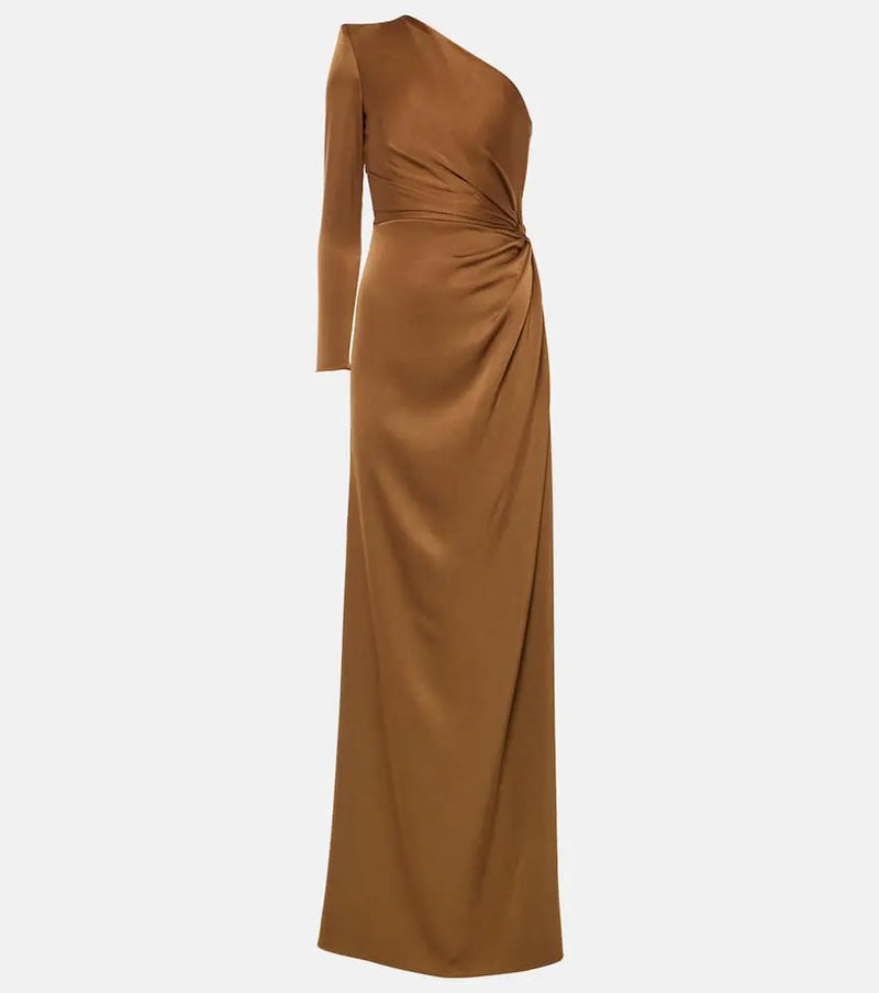 Alex Perry One-shoulder satin gown | LYBSTORE