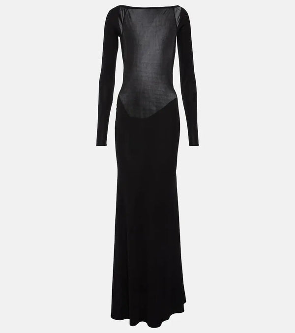 Alex Perry Open-back jersey gown