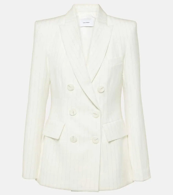 Alex Perry Pinstripe double-breasted blazer | LYBSTORE