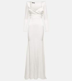 Alex Perry Satin crêpe gown