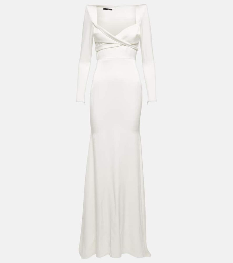 Alex Perry Satin crêpe gown