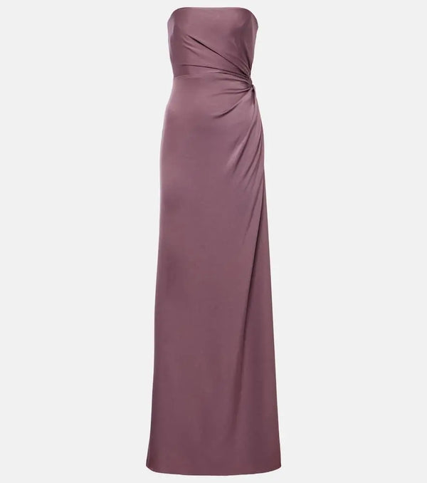 Alex Perry Strapless satin crêpe gown | LYBSTORE