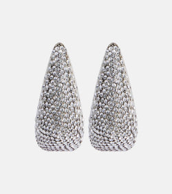 Alexander McQueen Crystal-embellished drop earrings