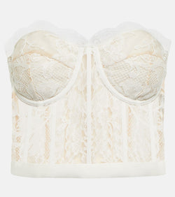 Alexander McQueen Guipure lace bustier