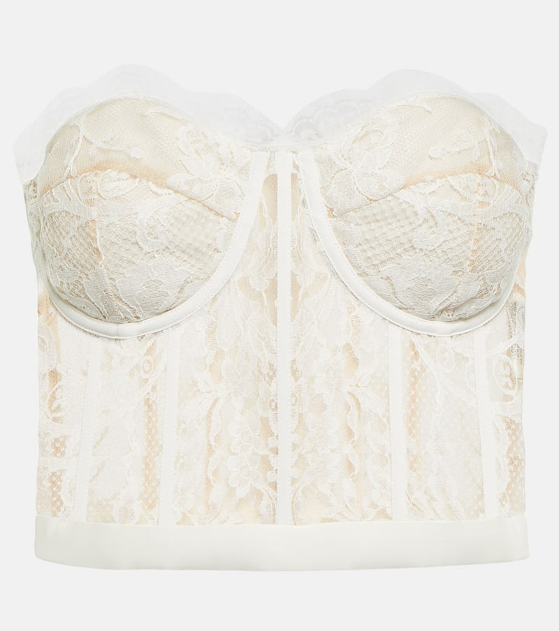 Alexander McQueen Guipure lace bustier