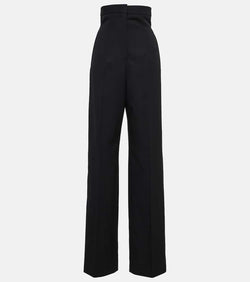 Alexander McQueen High-rise wool wide-leg pants