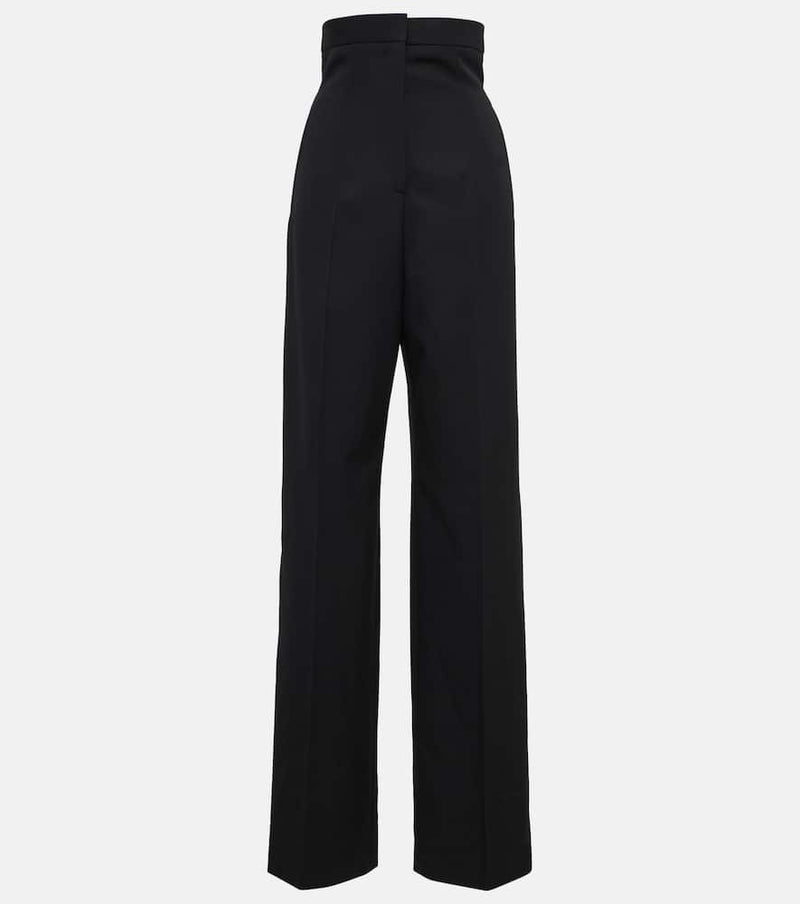 Alexander McQueen High-rise wool wide-leg pants