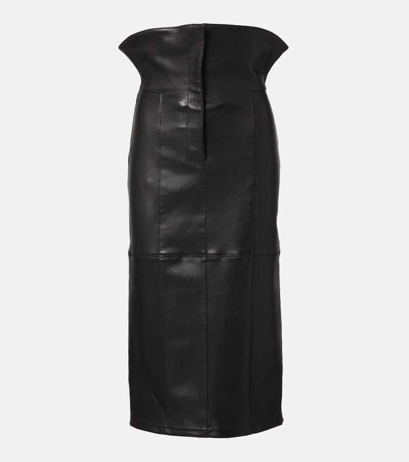 Alexander McQueen Leather pencil skirt