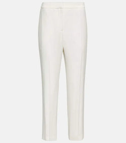 Alexander McQueen Mid-rise slim crêpe pants