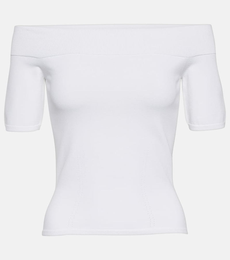 Alexander McQueen Off-shoulder top