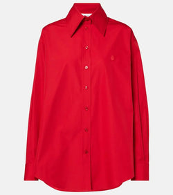 Alexander McQueen Oversized cotton poplin shirt