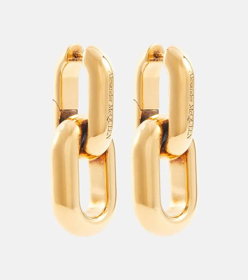 Alexander McQueen Peak chain earrings