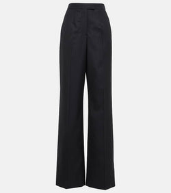 Alexander McQueen Pinstripe wool wide-leg pants