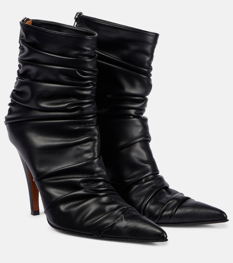 Alexander McQueen Ruched ankle boots