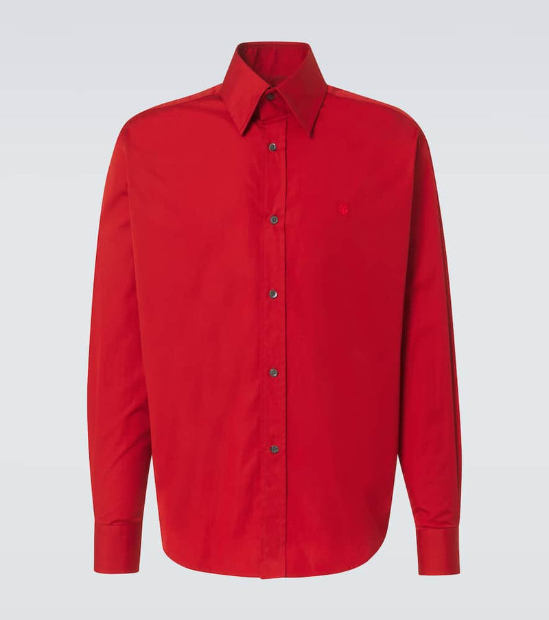 Alexander McQueen Skull cotton poplin shirt