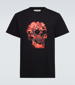 Alexander McQueen Skull printed cotton jersey T-shirt