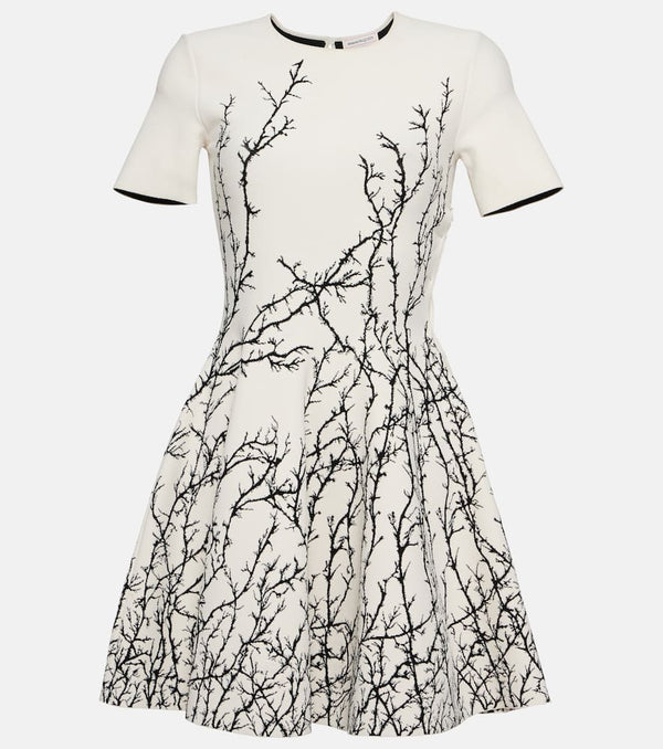 Alexander McQueen Thorn Branches jacquard minidress