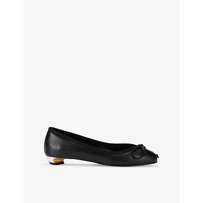  Alexander Mcqueen Armadillo leather ballet flats