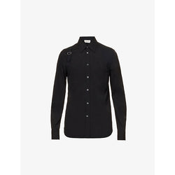 Alexander Mcqueen Harness stretch-cotton shirt