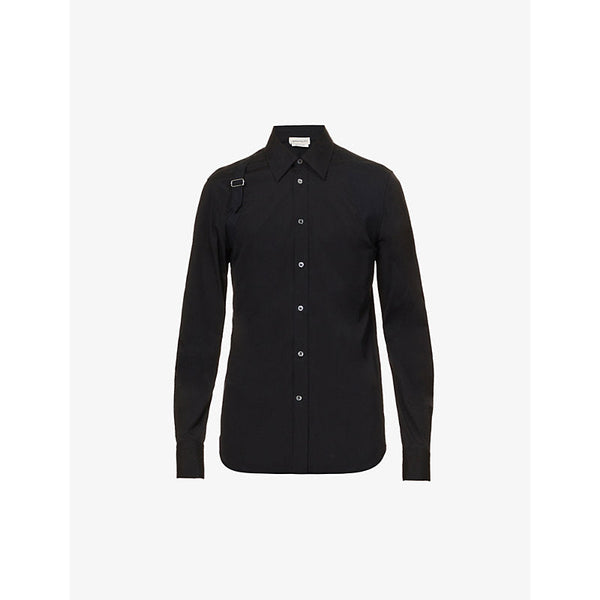 Mens Alexander Mcqueen Harness stretch-cotton shirt