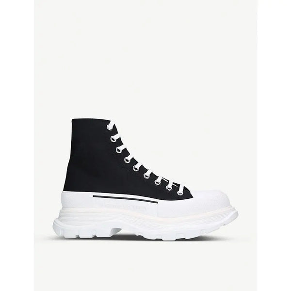 Alexander Mcqueen Men's Tread high-top canvas trainers