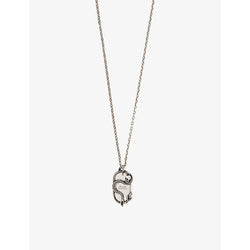  Alexander Mcqueen Pendant brass necklace