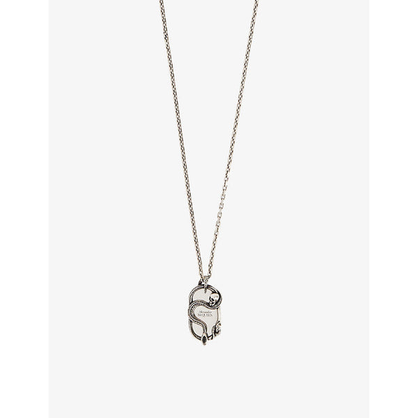  Alexander Mcqueen Pendant brass necklace