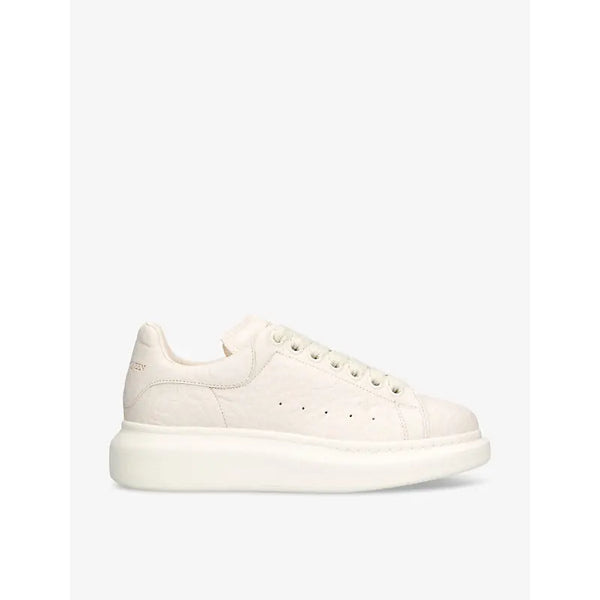 Alexander Mcqueen Women's Oversized textured leather low-top trainers