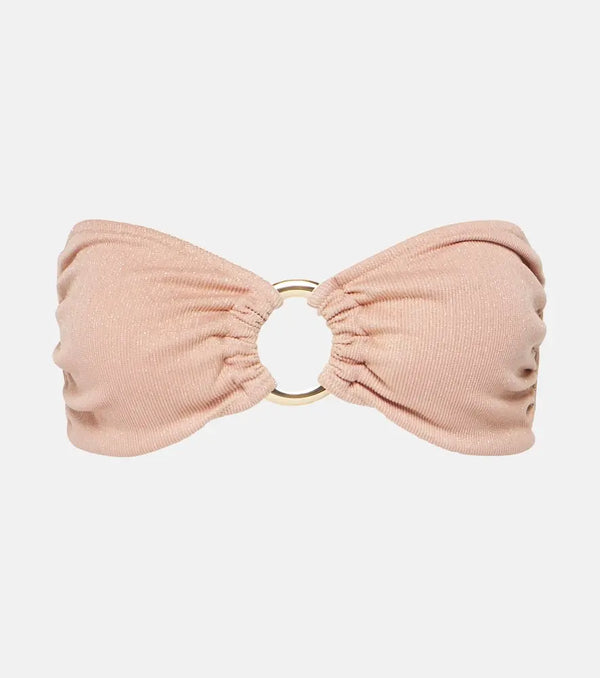 Alexandra Miro Carlotta ring-detail bandeau bikini top | LYBSTORE