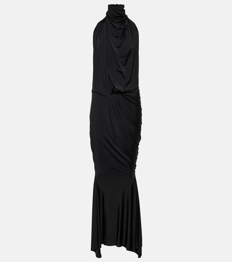 Alexandre Vauthier High-neck draped maxi dress