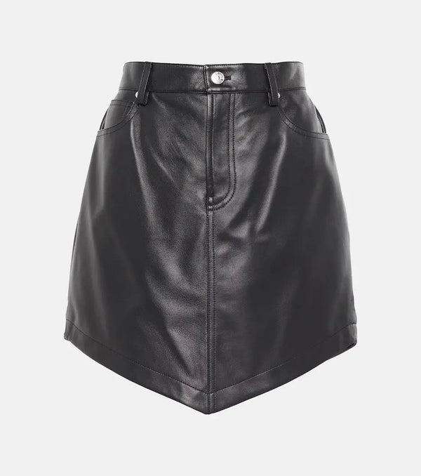 Alexandre Vauthier Leather miniskirt | LYBSTORE