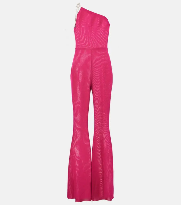 Alexandre Vauthier One-shoulder flared jumpsuit | LYBSTORE