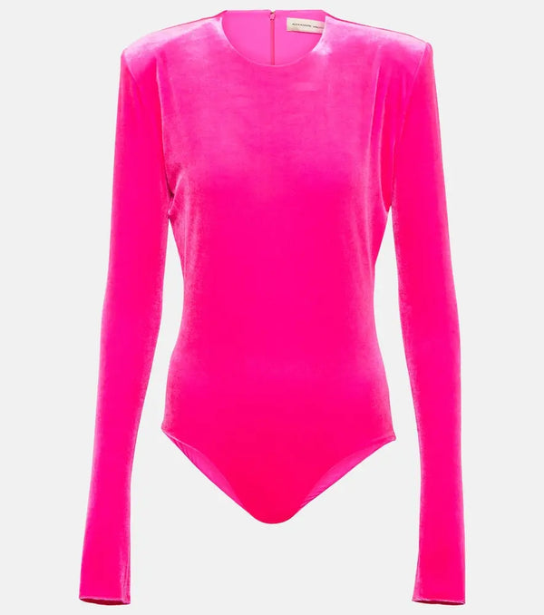 Alexandre Vauthier Velvet bodysuit | LYBSTORE