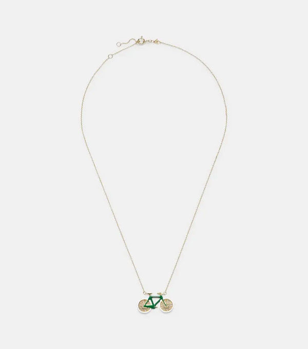 Aliita Bici 9kt gold charm necklace | LYBSTORE