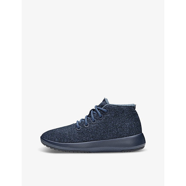 Womens Allbirds Women's Wool Runner Mizzle contrast-sole merino-wool mid-top trainers