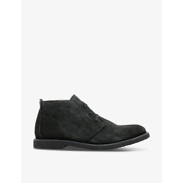 Allsaints Bilton logo-embossed suede ankle boots