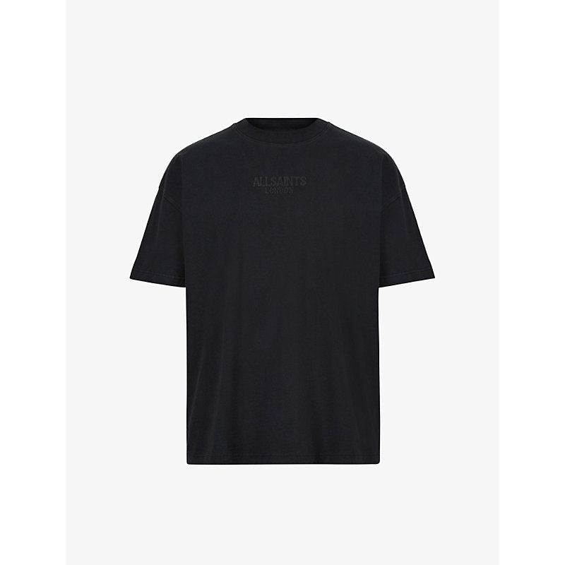 Mens Allsaints Bones embroidered-logo organic-cotton T-shirt