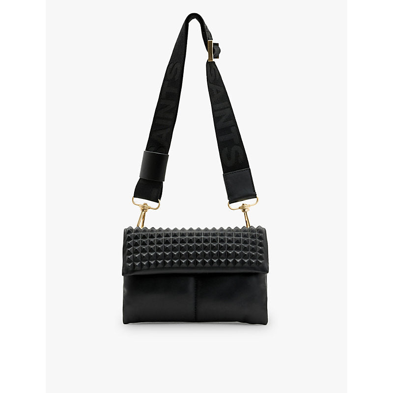 Allsaints Ezra Stud leather cross-body bag | LYBSTORE